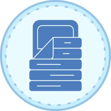 Bir kitap simgesinin vektör illüstrasyonu