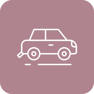 araba simgesi vektör illüstrasyonu