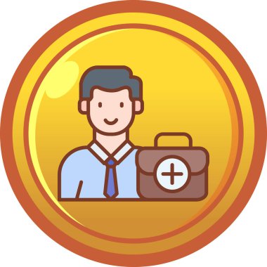 iş simgesi vektör illüstrasyonu