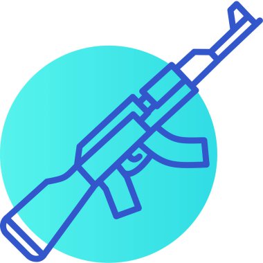 silah simgesi vektör illüstrasyonu