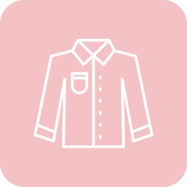 Modern b 'nin vektör illüstrasyonu palto ikonundan yoksun