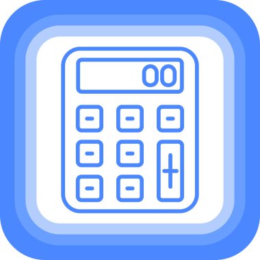 Moda Biçiminde Hesaplayıcı Simgesi İzole Arkaplan