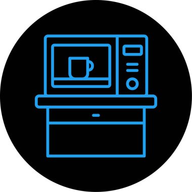 Kahve simgesinin vektör illüstrasyonu