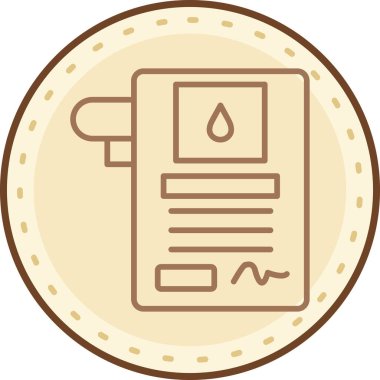 Bir kitap simgesinin vektör illüstrasyonu