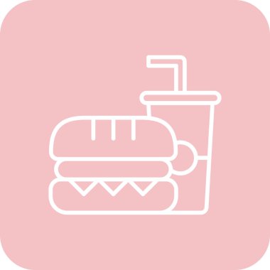 Gıda simgesinin vektör illüstrasyonu