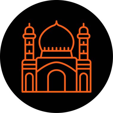 Cami simgesinin vektör illüstrasyonu