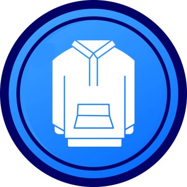 Ceket mavi simge vektör izole