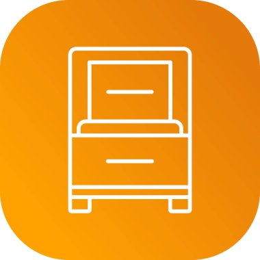 Buzdolabı simgesinin vektör illüstrasyonu