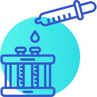 Şırınga aşı simgesi - ana hatlar biçiminde