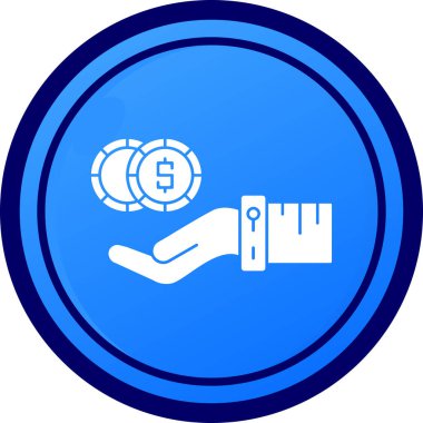 Övgü. Web simgesi basit tasarım