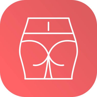 Eşsiz kadın iç çamaşırı vektör çizgisi simgesi