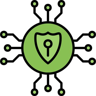 Virüs. Web simgesi basit illüstrasyon