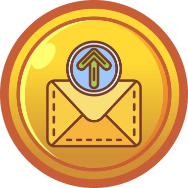 zarf simgesi vektör illüstrasyonu