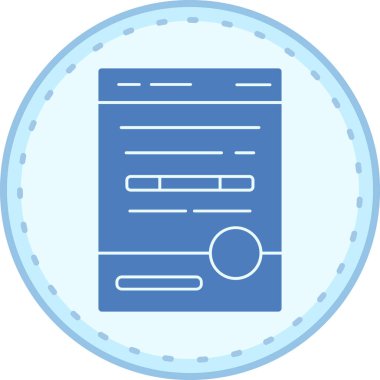 belge dosyası. Basit illüstrasyon