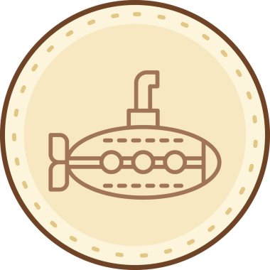 Bir geminin vektör çizimi