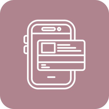 Akıllı telefon. Web simgesi basit illüstrasyon