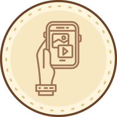 Bozuk para simgesi olan akıllı telefon