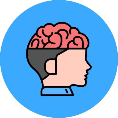 Baş simge vektör çizim