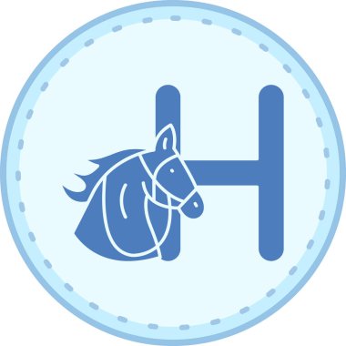 At. Web simgesi basit illüstrasyon