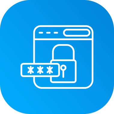 Parola kilidi simgesi soyut arkaplanda izole edildi