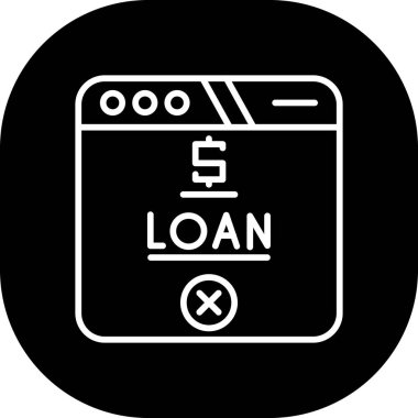 mobil kredi simgesi, vektör illüstrasyonu