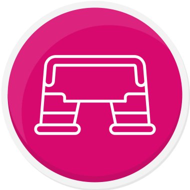 Modern b 'nin vektör illüstrasyonu yatak ikonundan yoksun