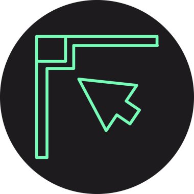 Eğilim biçimi izole edilmiş arkaplanda ok simgesi