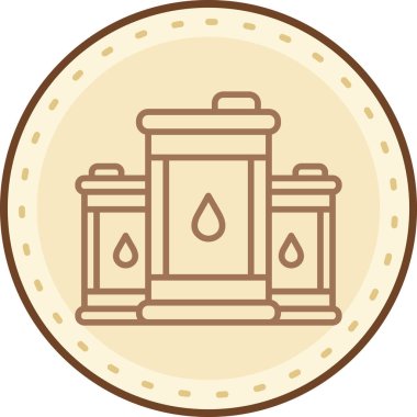 Bir mum simgesinin vektör illüstrasyonu