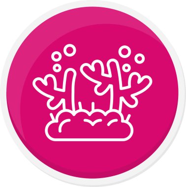 Kaktüs simgesi vektör illüstrasyonu