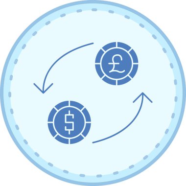Bozuk para simgesinin vektör illüstrasyonu