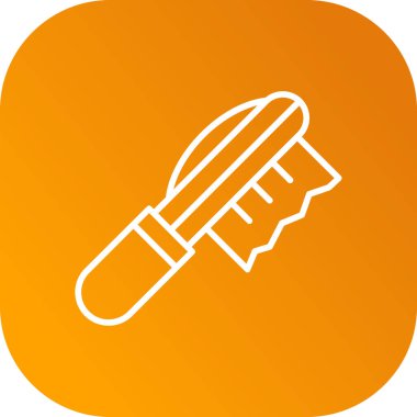 Boya fırçası simgesinin vektör illüstrasyonu