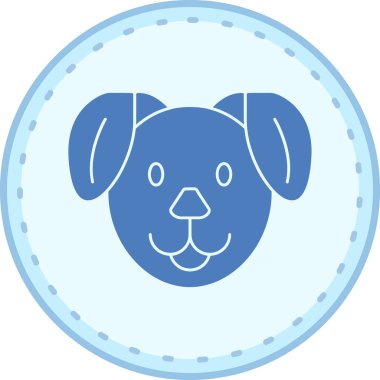 Hayvan köpek. vektör basit illüstrasyon