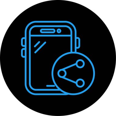 akıllı telefon vektör simgesi modern basit vektör illüstrasyonu