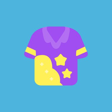 Bir yıldız simgesinin vektör illüstrasyonu