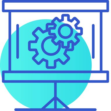 Modern bir makinenin vektör çizimi