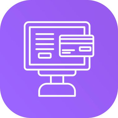 bilgisayar web simgesi basit illüstrasyon