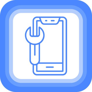 akıllı telefon simgesi vektör illüstrasyonu