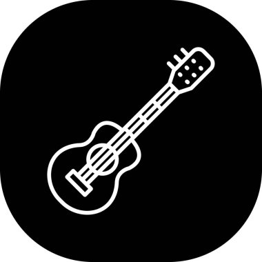 vektör gitar simgesi illüstrasyonu