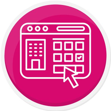 calculator web icon simple illustration