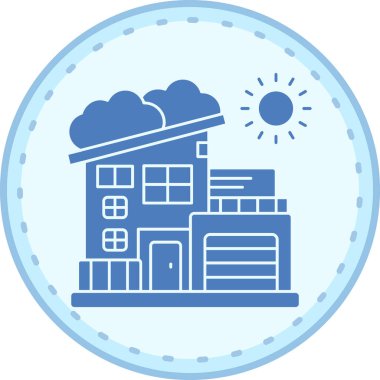 Bir şehrin vektör illüstrasyonu