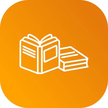 kitap simgesi vektör illüstrasyonu