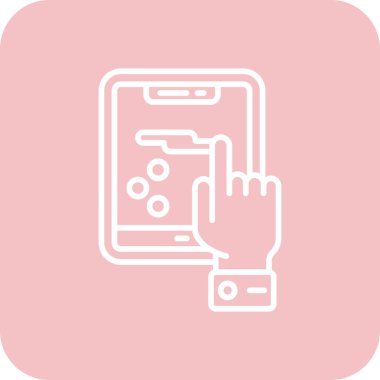 akıllı telefon simgesi vektör illüstrasyonu