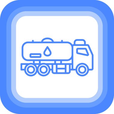 kamyon simgesi, vektör illüstrasyonu