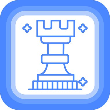 Bina. Web simgesi basit illüstrasyon