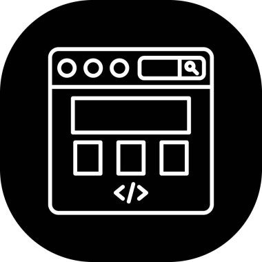 seo modern simgesinin vektör illüstrasyonu