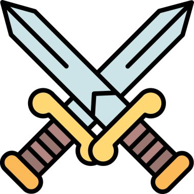 Bıçak simgesi, vektör illüstrasyonu