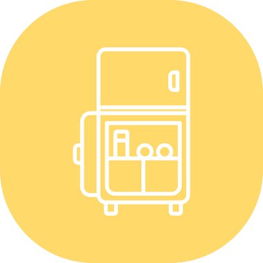 bagaj. Web simgesi basit illüstrasyon