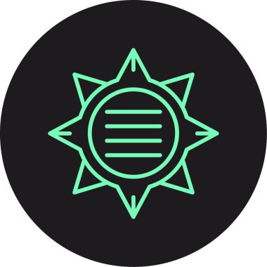 Kişisel ve ticari kullanım için güneş vektör simgesi sembolü çizimi..