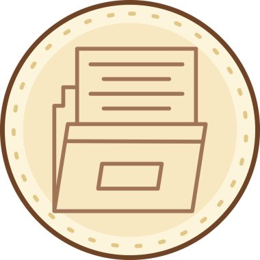 dosya simgesi, vektör illüstrasyonu