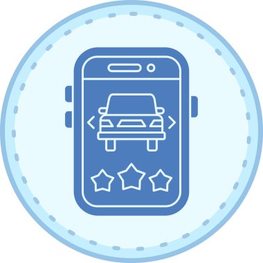 Akıllı Telefon. Web simgesi basit illüstrasyon